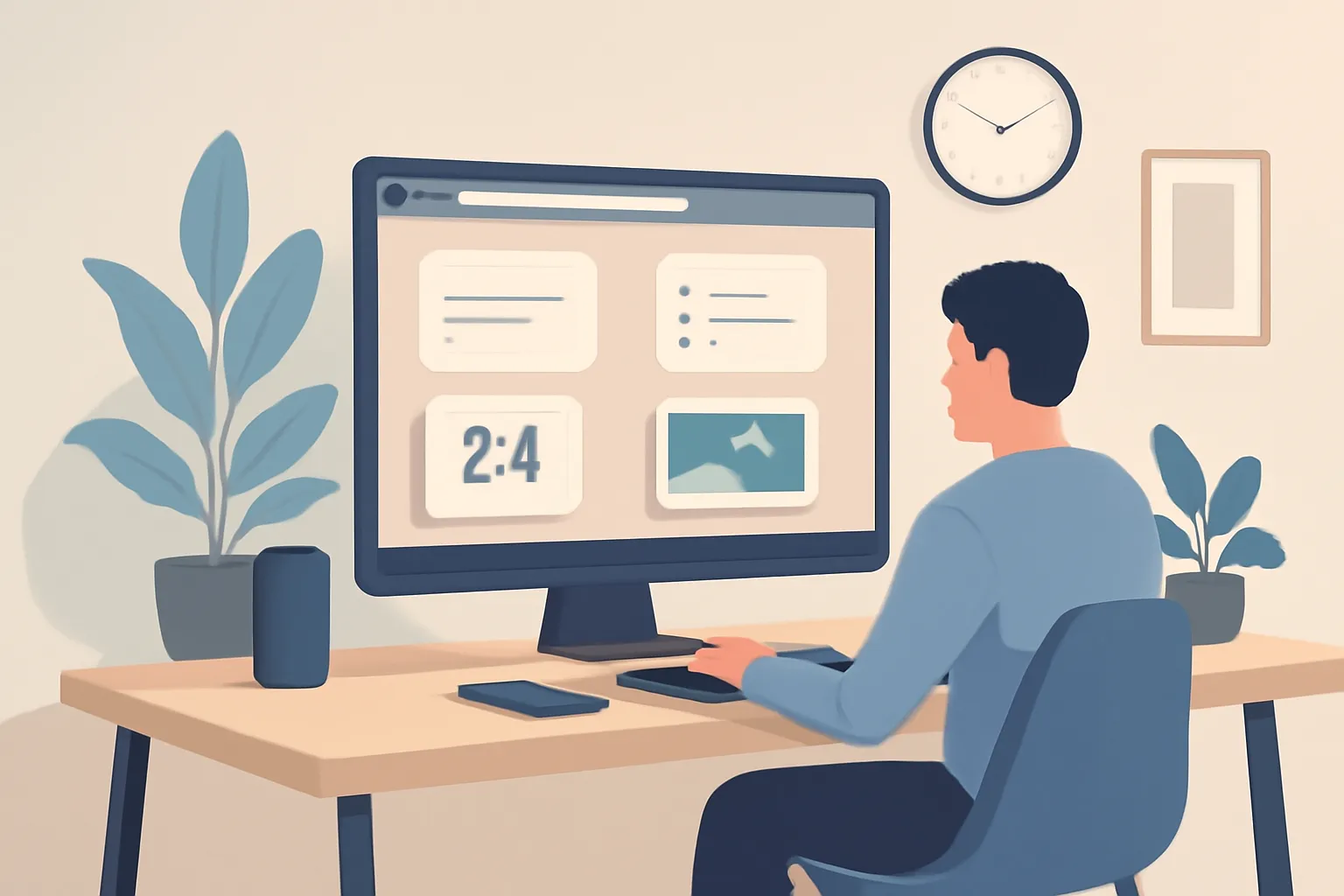 Concept visual for: Why Cuslr is ideal for a distraction-free new-tab workspace