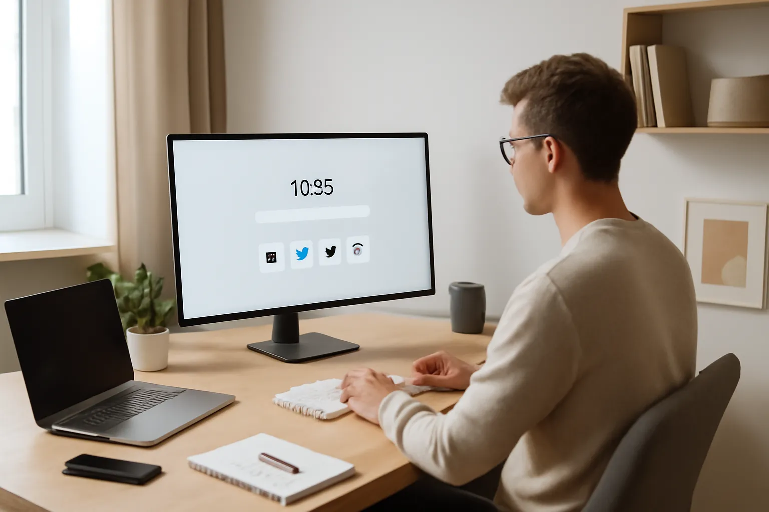 Concept visual for: The Benefits of a Clean New Tab: Improved Productivity and Reduced Stress