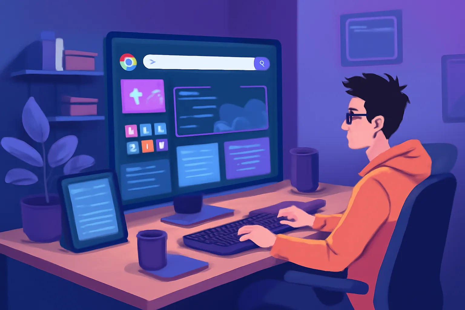 Concept visual for: Exploring Custom New Tab Options for Chrome