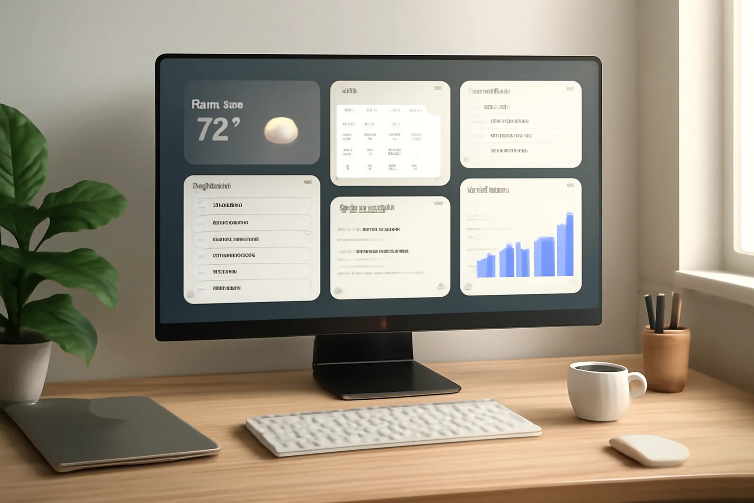 Concept visual for: What a Complete New-Tab Dashboard Needs