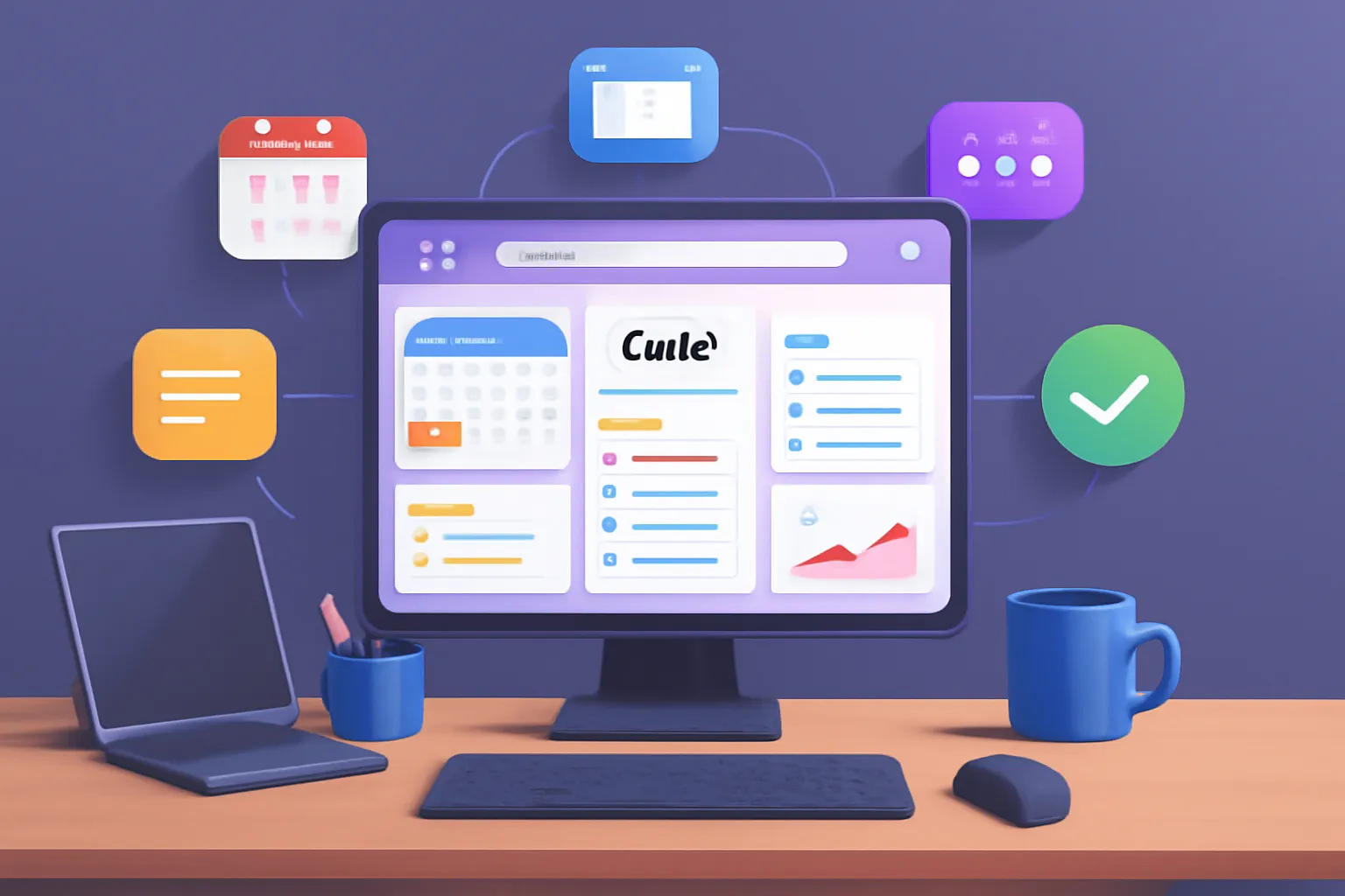 Concept visual for: How Cuslr replaces five apps in your new tab