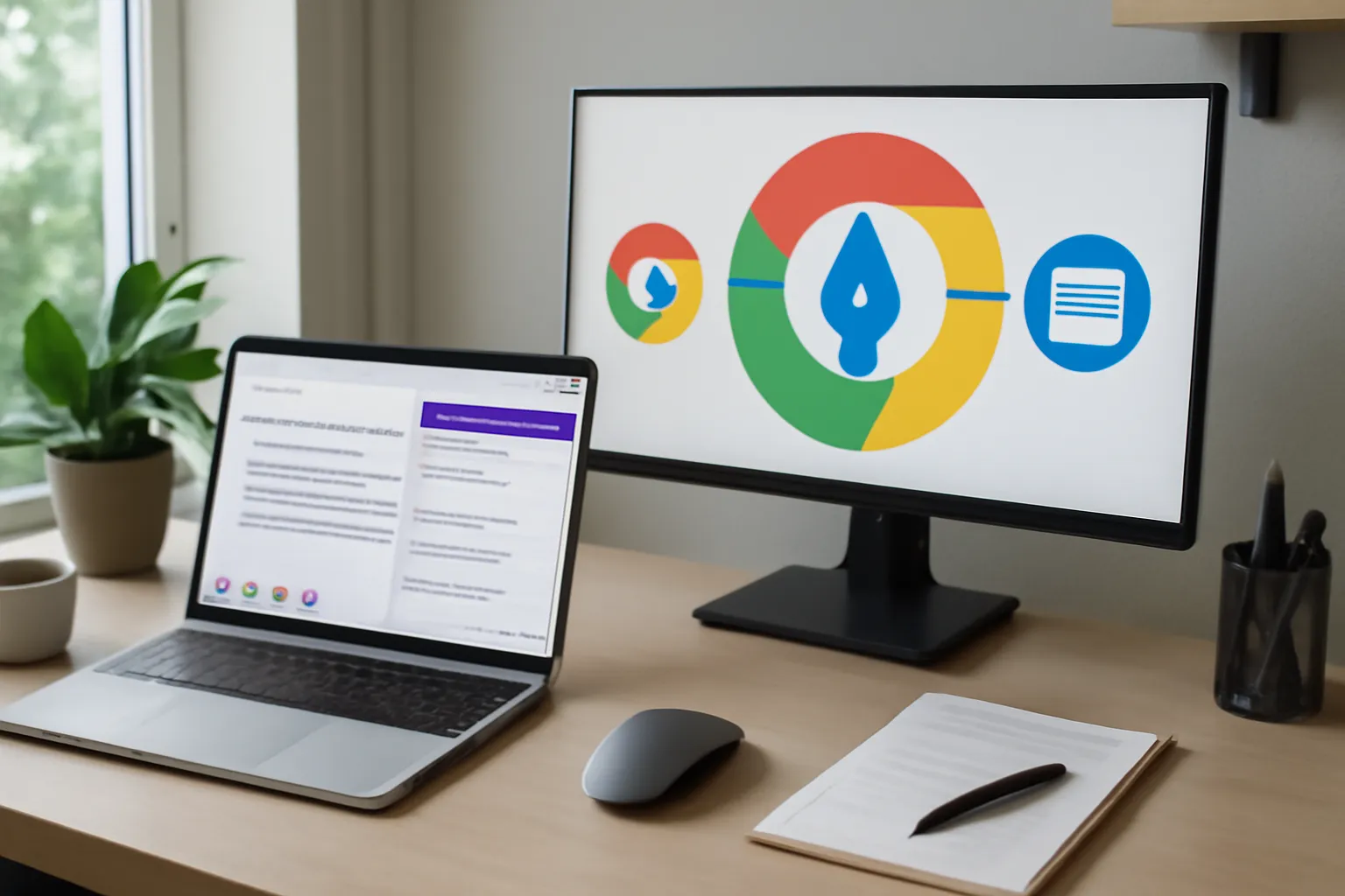 Concept visual for: How cuslr Integrates with Chrome Extensions