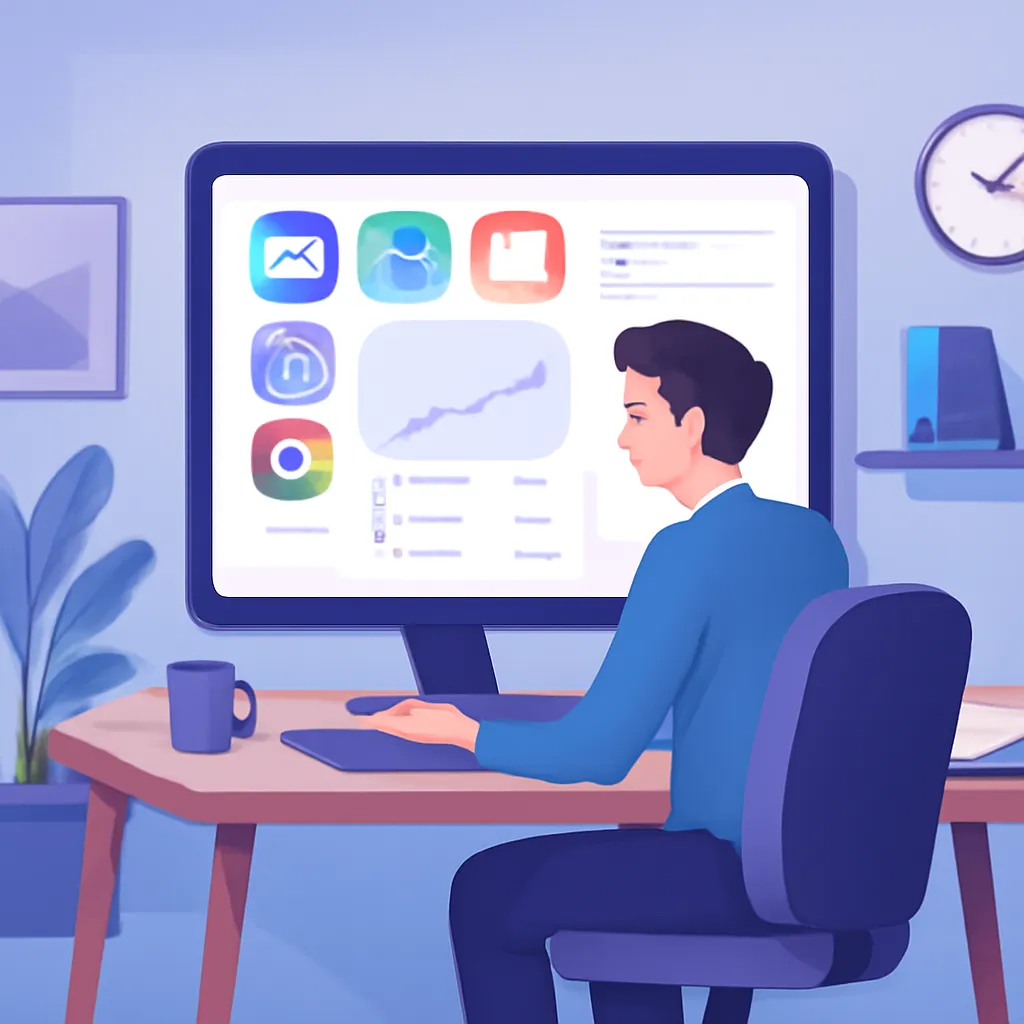 Concept visual for: Core benefits of a single productivity dashboard