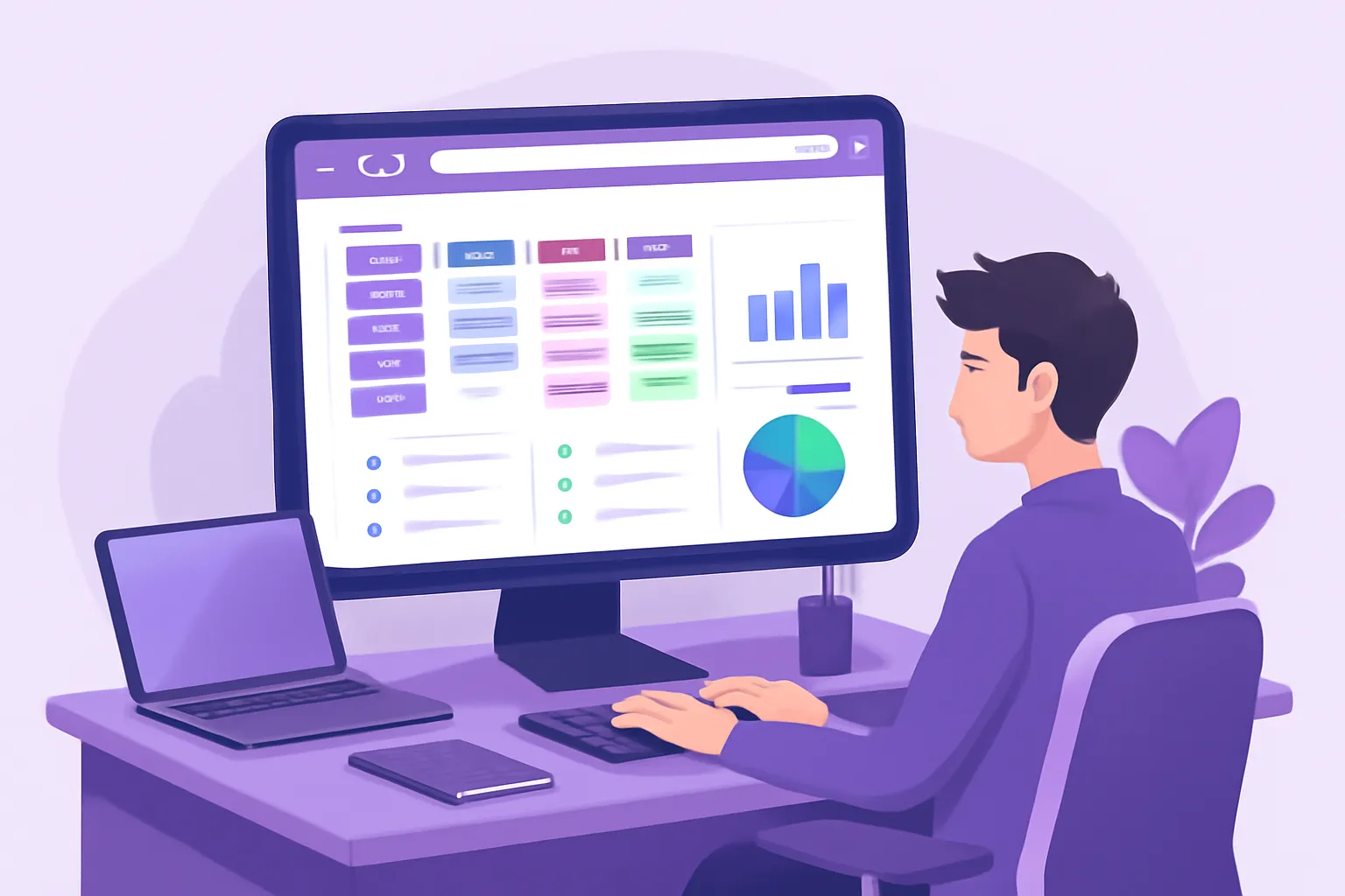 Concept visual for: Key features that let one tab replace 5+ paid apps